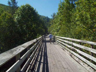 Virginia Creeper Trail
Crossing another trestle
Rat's Birthday Hike September 2009
