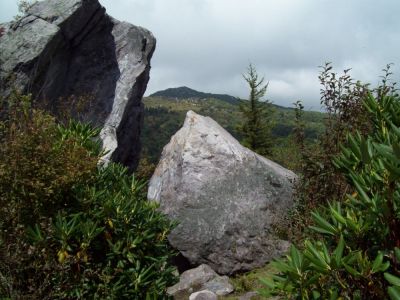 Grayson Highlands
Ascending Wilburn Ridge;
one of those 'King Aurthur/Stonehenge' -like moments.
9-09
