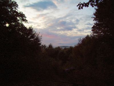 Sunset Over The Iron Mountains
Photo taken from Old Orchard Shelter,
September 2009

