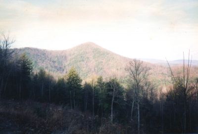 View of No Business Knob 
...on the way to Lost Cove
Photo by Rat, sometime in late 80`s
