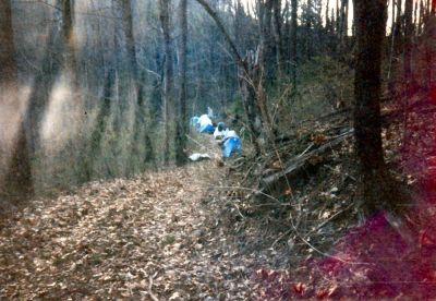 Rat Patrol stealth camp 
Camp at head of Oglesby Branch
