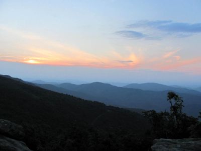 View From Grassy Ridge Trail
Sunset on Roan Mountain
Photo by RAT 
7-11-2010
