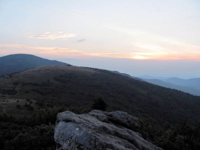 View From Grassy Ridge Trail
Sunset on Roan Mountain
Photo by RAT 
7-11-2010
