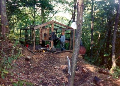 Stealth Camp Near Wilson Knob
We used to call this place the 'Wilson Hilton'
Photo by Rat, 1989
