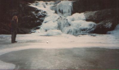 Bol'Dar on Ice
Bol'Dar living dangerously on frozen falls in Laurel Gorge in Dennis Cove
