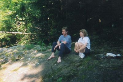 Bol'Dar and Sister
at Laurel Fork Falls, August 2005 (I think)
