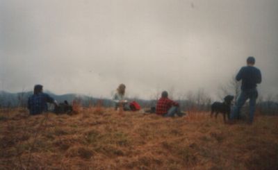 Rat>Patrol, Lunch in the Backcountry
Eating lunch on top of Rich Mountain.
Photo by Rat, 198?

