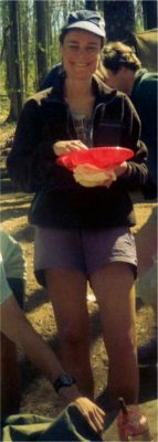 Happy Hikerbabe at Brown Gap 
