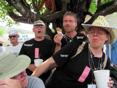 Hoppy, Gorp and Birdy
Town park,  Trail Days, 2010
