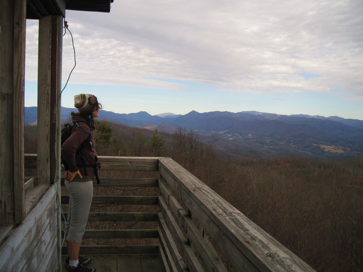 6658,_Kim_on_Rich_Mnt_Firetower.jpg