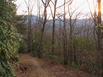 Sunset
Trail to Round Knob.
11-12-2011 
