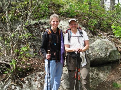 'Sadie's Ladies'
at High Rocks on the A.T., 
5-13-10
