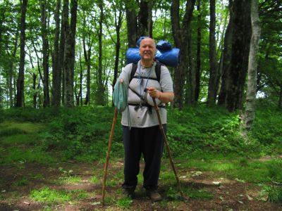 Meandering Snail,
'slowest hiker of the 2012 season'
Near Street Gap,
6-3-2012
