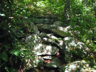 Trail through the 'Rocky Gorge'
Coldspring Mountain,
September, 2010
