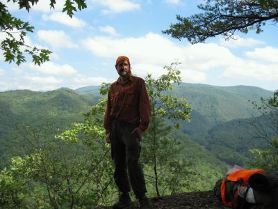 'Better Late Than Never'
South-bounder, carrying at least a half case of PBR
('Legs' would be impressed)
September, 2010
