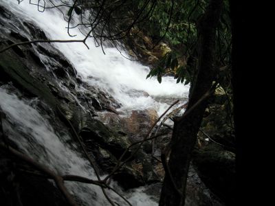 Upper Falls on Higgins Creek
Upper Cascade of Upper Falls,
profile,
Higgins Creek, 
1-1-2016
