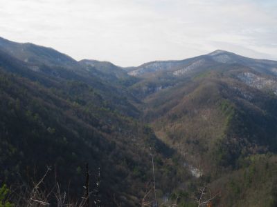 View From Whitehouse Mountain
Flint Gap, Snakeden Ridge, and Coldspring Mountain.
Rocky Fork
December, 2010
