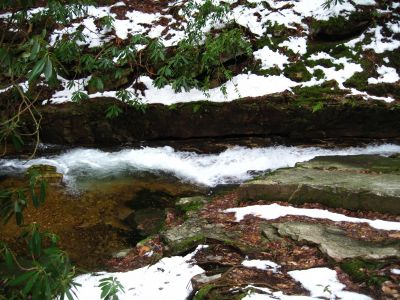 Rock Chute
just above Margarette Falls,
1-20-2011
