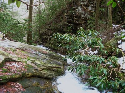 Rock Chute
Cascades above Margarette Falls,
1-20-2011

