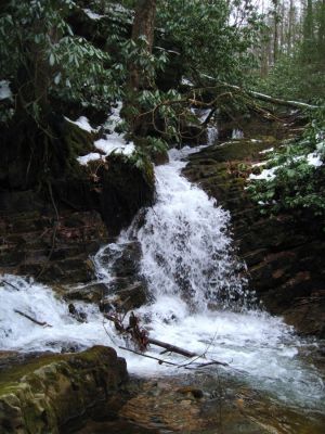 Cascades
above the Margarette Falls (these cascades are on a tributary creek)
1-20-2011

