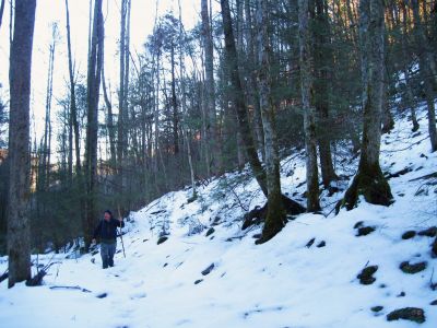 Rat Patrol Climbs Trail
It was getting late, and we were still hiking out of Devil's Creek,
1-29-2011

