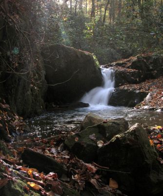 Devil Fork Cascades
Below the lower Devil Fork Falls 
photo by RAT 
10-17-2010
