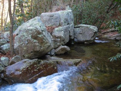 Boulders In Creek
Lower Devils Creek,
2-6-2011
