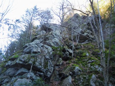 Rock Cliffs
Lower Devils Creek,
2-6-2011
