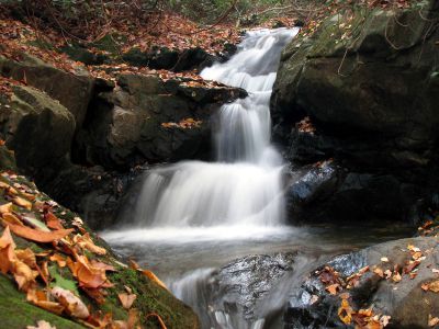 Upper Devil Fork Falls
(this is actually one of the 'middle' set of falls)...near Rocky Fork.
Photo by RAT
10-19-2010
