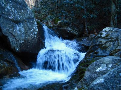 Cascades On Devils Creek
Just above the large double-set of falls.
Lower Devils Creek,
2-6-2011
