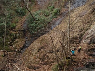 Expeditioners
at Buckeye Falls,
3-22-2014
