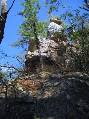 Overlook Boulder
A view of the overlook boulder itself from below,
3-19-2011
