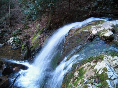Pine Ridge Falls
Pine Ridge Falls, aka Lower Devils Fork Falls, view from top,
4-3-2011
