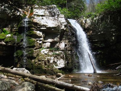 Gentry Creek Falls
lower set of falls,
4-30-2011
