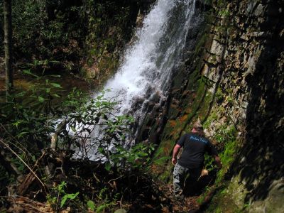 Gentry Creek Falls
upper set of falls,
4-30-2011
