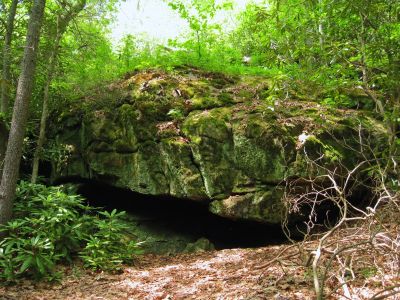 Large, Mossy Boulder
Chinquapin Mountain Trail, Georgia,
May, 2011
