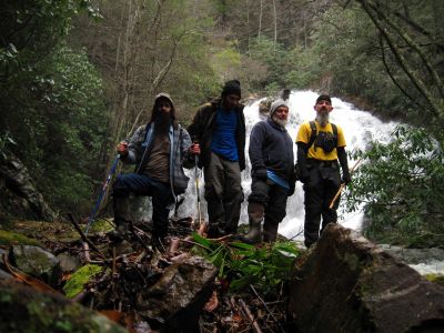 Group Photo
The Roan Mountain Jedi, Tyler, Rat, and the Hillbilly Gnome at an unnamed waterfall in East Tennessee.
1-24-2017
