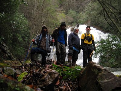 Group Photo
The Roan Mountain Jedi, Tyler, Rat, and the Hillbilly Gnome at an unnamed waterfall in East Tennessee.
1-24-2017
