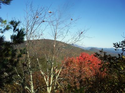 Flattop and  Unaka Mountains
...as seen from High Rocks,
10-09
