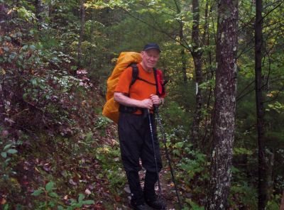 Haney 
'Nice Guy from Alabama',
on the trail to Curly Maple Gap on Unaka Mountain, October 2009
