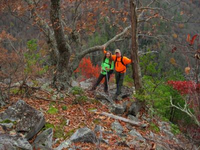 Kitty and The Honey-Badger
'Stonehenge Cliffs', Rocky Fork,
11-5-2014
