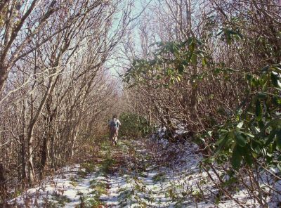 Short-cut trail...
...to the 'Carolina Condo'.
October 2009
