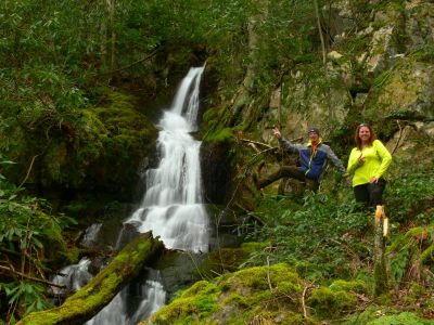 Dan-o and Amanda
at Coyote Falls on Unaka Mountain,
2017
