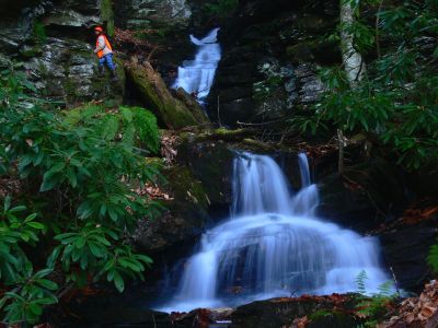 The Cascades in the Slot Canyon
Slot Canyon on Unaka Mnt,
11-21-2015
