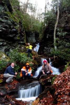 The Slot Canyon Expeditioners
Slot Canyon on Unaka Mnt,
11-21-2015
