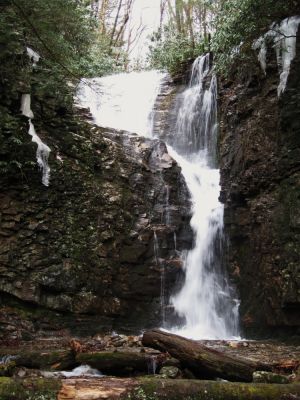 Upper Rock Creek Falls
On Unaka Mountain,
January 2010

