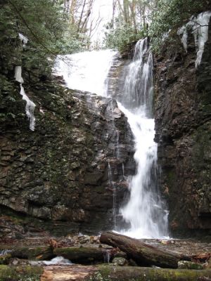 Upper Rock Creek Falls
On Unaka Mountain,
January, 2010
