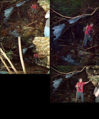 Bol'Dar On Approach To Top Of 'Lilybeth Falls'
Action pics.
Photo by Rat
11-2009
