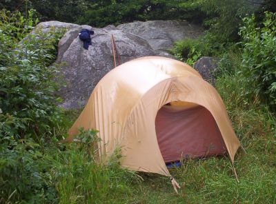 Camping in the Big Stamp Meadows
Wet Bol'Dar Tent
After a downpour of rain, and hail...
July 2009
