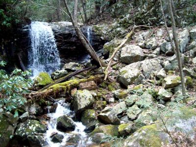 Devils Fork Falls
Lower falls on Devils Fork
aka, 'Pine Ridge Falls'
